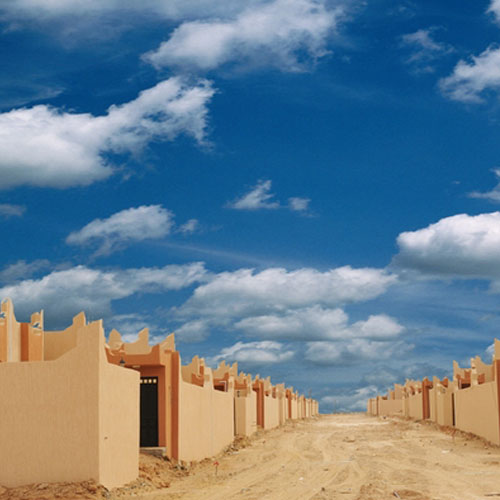 Construction of houses in Western Hills and Nanut Provinces, Libya