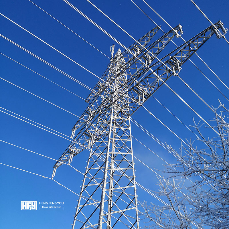 Galvanized Steel Power Transmission Tower