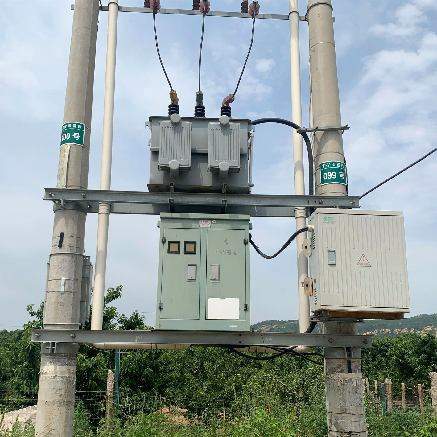 List of transformers on double pole column of 500KVA and above transformers