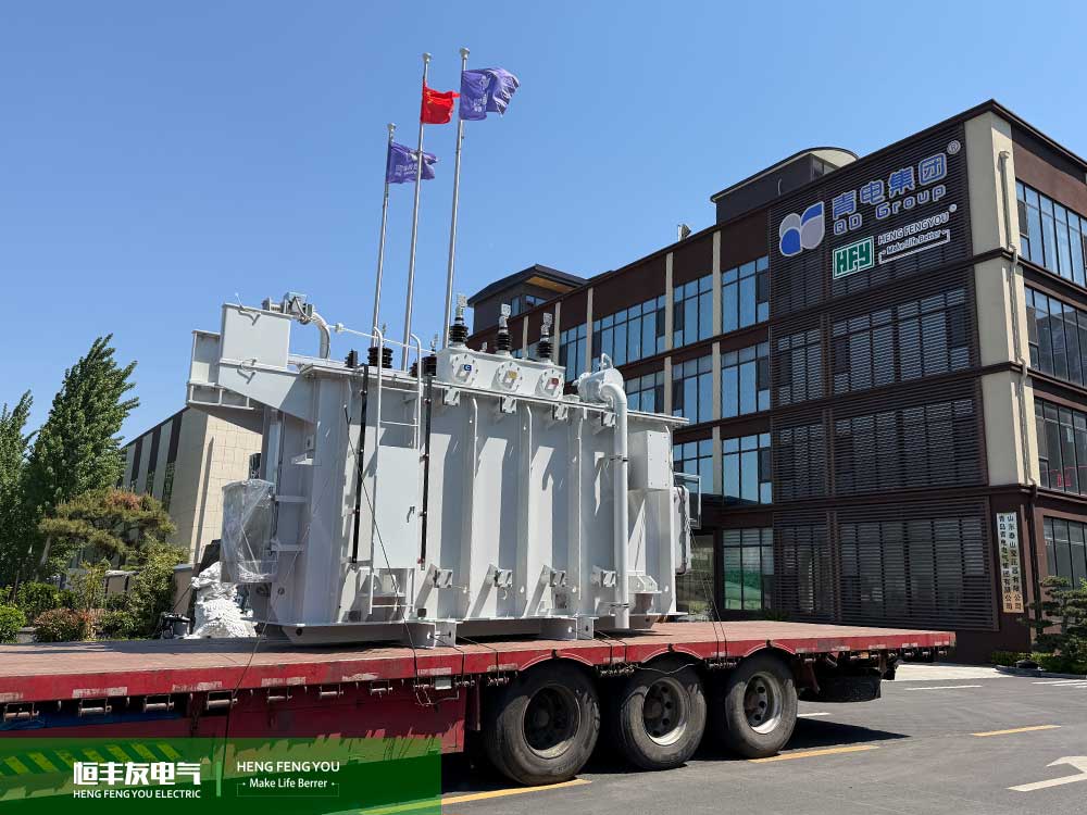 Finished product image of Hengfengyou Electric’s 20MVA 22/11kV power transformer